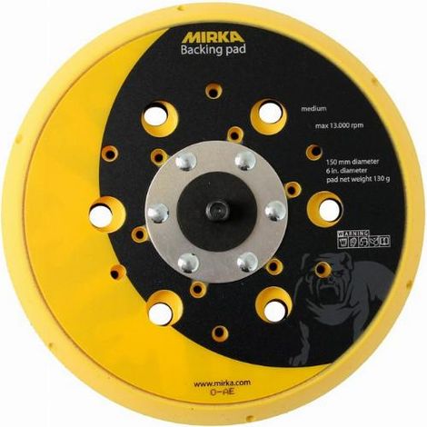 Net-Teller Ø125 mm Klettverschluss MIRKA 28 Löcher medium - 8292502011