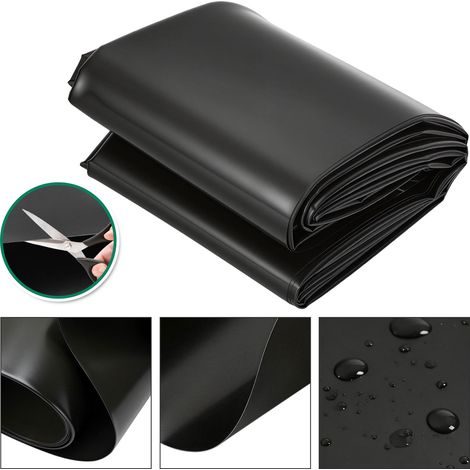 TolleTour Teichfolie HDPE schwarz, Stärke 0.5 mm  3 x 4 m (1/5)