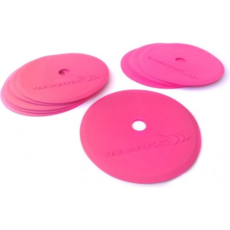 Marcadores de campo planos (alfombrillas de marcaje) - juego de 10, color rosa