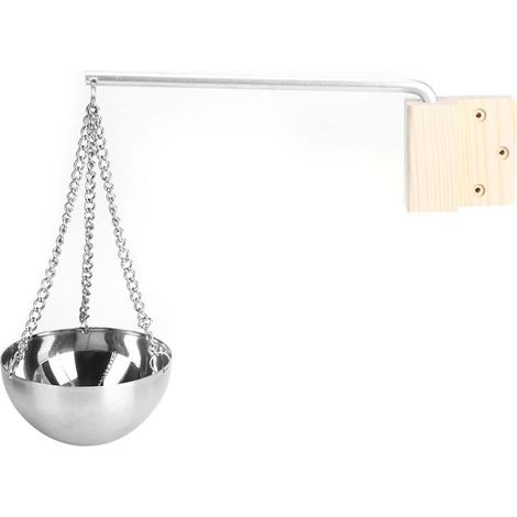 Bol aromatique pour sauna - accessoire pour sauna en acier inoxydable de 12,7 cm Diffuseur d'huiles essentielles Pour sauna et spa (1/5)