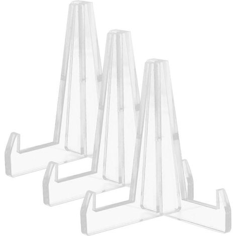 3-teiliges Acryl-Bilderdisplay-Set, Fotohalterung, Ausstellungsständer für Kunstwerke und Medaillen-9X8X8CM (1/3)