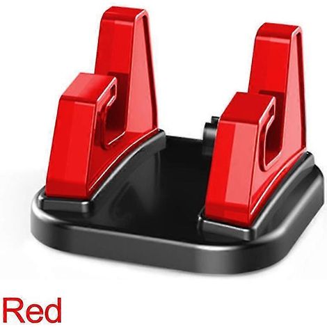 Support de téléphone pour voiture, support adhésif rotatif pour bureau/tableau de bord, compatible GPS, convient à iOS, accessoires de voiture 2025, rouge. (1/5)