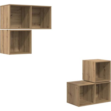 Maison Exclusive - Ensemble meuble TV 4 pcs Chêne artisanal Bois d'ingénierie