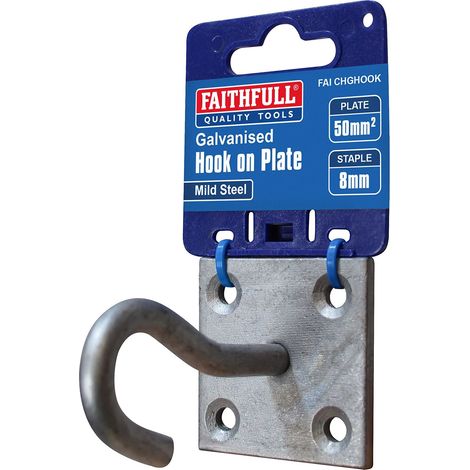 Faithfull 51324GE Hook On Plate - Galvanised FAICHGHOOK (1/2)