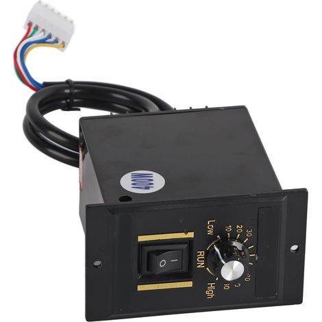 AC 220V 50Hz 15‑400W Digital Adjustable Stepless Motor Speed Controller 0‑1450rpm (400W) (1/5)