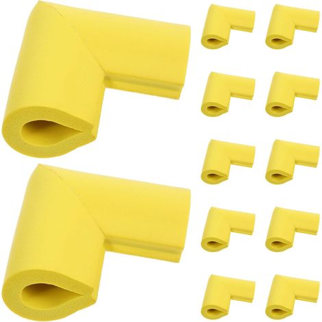 12 protège-coins pour meubles, mousse, jaune, pour mobilier (1/5)