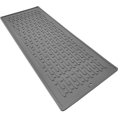 Tapis De Sechage Vaisselle - En Silicone - Résistant À La Chaleur Jusqu'à 450 °C - Antidérapant - Pour Égouttoir De Cuisine - 1 Pièce (1/5)