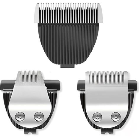 Têtes de coupe Remplacement pour Tondeuse à Cheveux, lames Cisaillement en Acier Inoxydable Compatibles avec les Tondeuses Lot 3 pièces RFC-69031 -