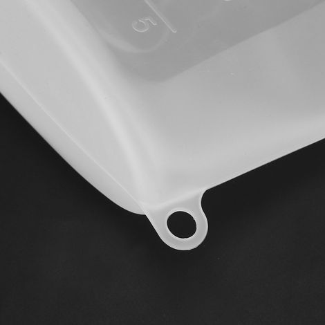 Lot de 3 sacs de conservation alimentaires transparents en silicone auto-scellants de 500 ml pour légumes et viande. (1/5)