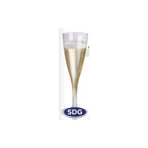 Flûte jetable en PLA de 150 ml - 27 pièces - Ecobioshopping