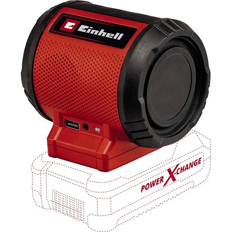 Altavoz inalámbrico EINHELL 18V Power X-Change - Sin batería ni cargador - TC-SR 18 Li BT - Solo