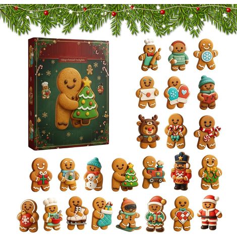 2025 Ornement Avent De Noël Décoration Festive En Acrylique 2D Calendrier De L'Avent 24 Jours Avec Pendants Pour La Décoration De La Maison, Porte D'Entrée, Salon, Chambre, Mur (1/5)