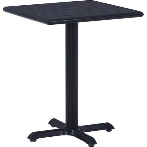 Table de jardin Noir 60x60x75 (1/5)