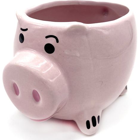 Niedlicher rosa Schweinchen-Keramikbecher, angenehmer Griff, glatter Rand, entzückende Form für Kaffee, Tee, Milch, Getränke und Wasser (1/5)