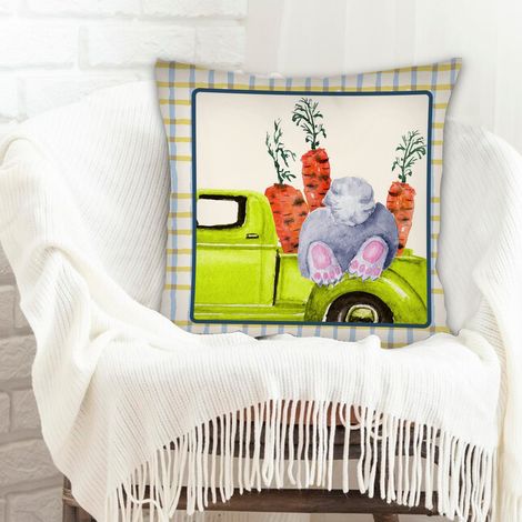 Housse de coussin décorative doux et respirant pour anniversaire, la Saint-Valentin, Noël
