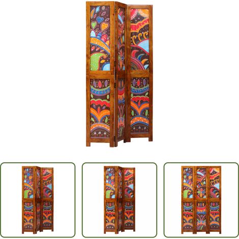Akazienholz - Raumteiler Honigbraun 105 x 1,5 x 180 cm Massivholz Akazie (1/5)