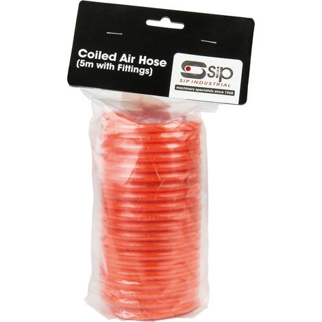 SIP 5mtr Coiled Air Hose - L9 x W15 x H31 cm