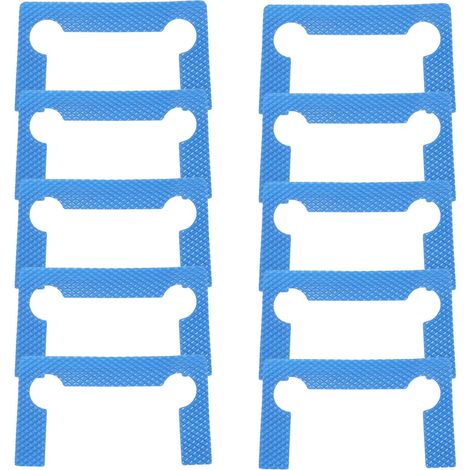 Lot de 10 joints de charnière de porte de douche en PVC bleu (1/5)
