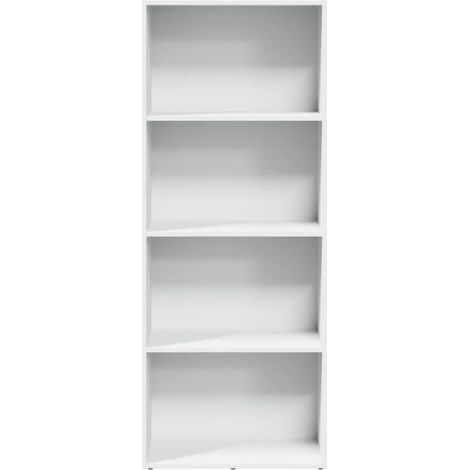 vidaXL Bücherregal Weiß 60x30x152 cm Ingenieurholz