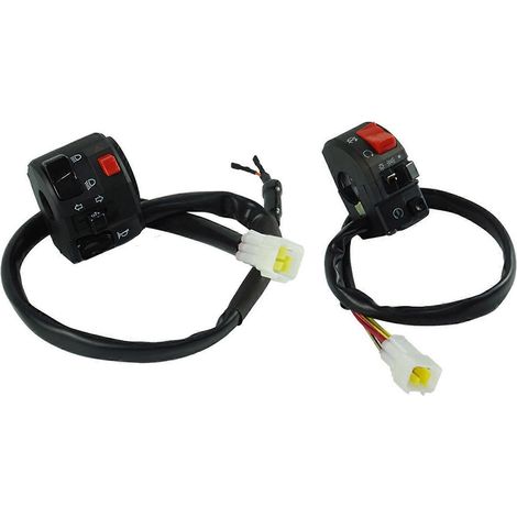 22-mm-Motorradhupenknopf, Blinker, Nebelscheinwerfer, Startschalter am Lenker (2 Stück) (1/5)