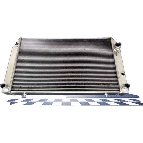 Radiador, aluminio, tamaño del núcleo 27” x 18” x 2,4”, 3 filas, compatibilidad con Jaguar XJ-S, tamaño de entrada/salida [Verificar] (1/4)