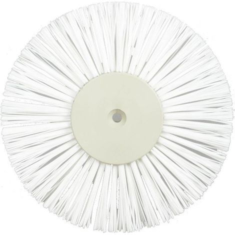 Brosse brosse circulaire en nylon Dn 140 mm pour le nettoyage des conduits, poêles, cheminées, chaudières.