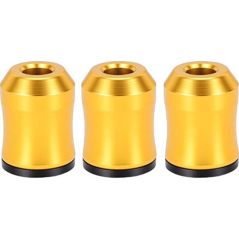 3x anneaux aimantés alu, jaune, pour embouts / perceuse (1/5)