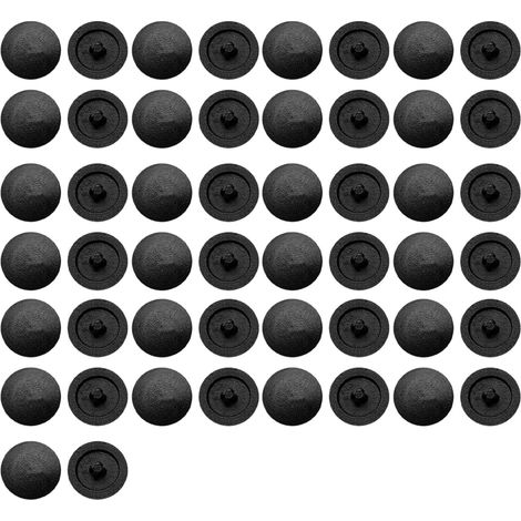 Couvercle De Vis - Diamètre 12 mm - Intérieur 3 mm - Épaisseur 0,8 mm - Hauteur 2,6 mm - En Polypropylène - Pour Meuble Étagère Armoire - 50 Pièces (1/5)
