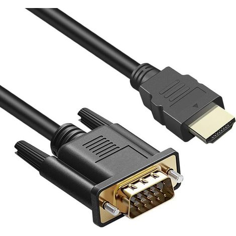 1.8 m HDMI vers VGA Câble Adaptateur - 1080p-Noir (1/3)