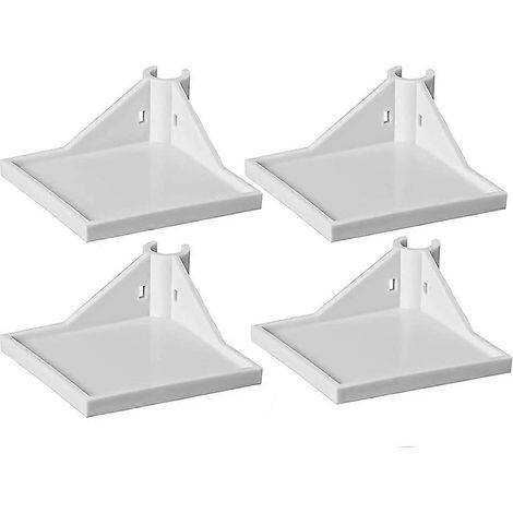 4 pièces Grow Tent Corner étagère 16 mm Grow Tent accessoires Grow Tent étagères pour Place the Hygrometer Camera blanc (1/5)