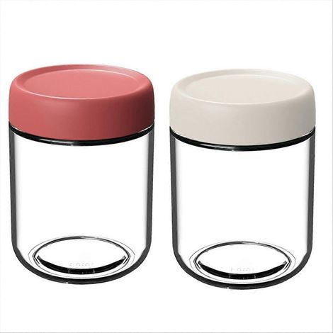 Bocaux en verre avec couvercles hermétiques, pots de conservation pour flocons d'avoine, lot de rangement étanche, contenants alimentaires avec couvercles, verre transparent, stockage sec, cuisine, pl (1/5)