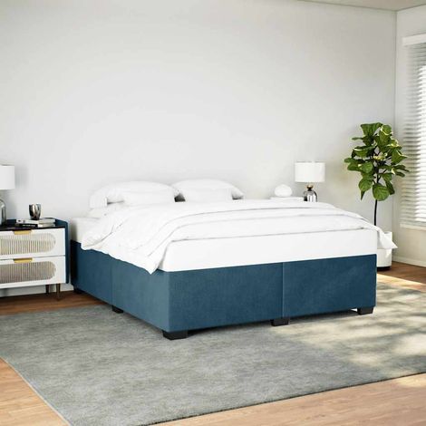 Bettgestell Blau 180x200 cm Samt