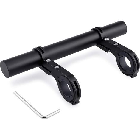 Sollbry Vélo Guidon Extension Fixation Rallonge de Tube 20CM en Alliage d'aluminium, Double Poignée Support pour Mettre Smartphone Lampe GPS Adapter aux Guidons (1/5)