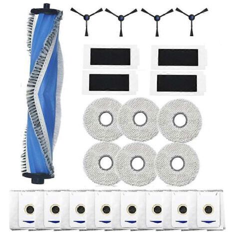 Lot de 23 accessoires pour aspirateurs Ecovacs Deebot T30 PRO OMNI / T30 Max / T30 / DDX14 : brosse principale, filtre, chiffon et sac à poussière.