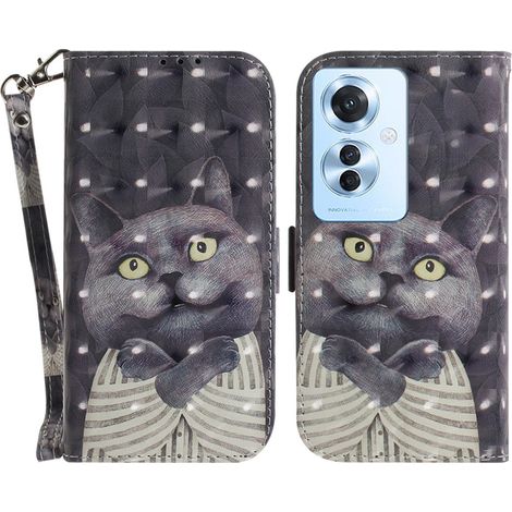 Klapphülle für Oppo Reno 11F 5G, Brieftasche, Katze (1/5)