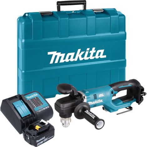 Makita DDA 450 SM1K Trapano angolare a batteria 18 V 70 Nm brushless + 1x batteria 4,0 Ah + caricabatterie + valigetta