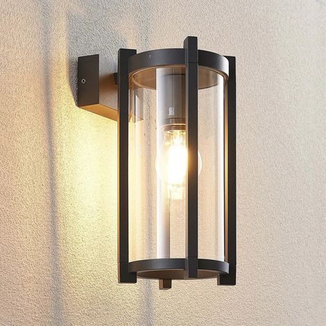 [GEBRAUCHT] B-Ware Lucande Brienne Außenwandleuchte Wandleuchte Lampe Leuchte Glasschirm Rund 15329 (1/2)