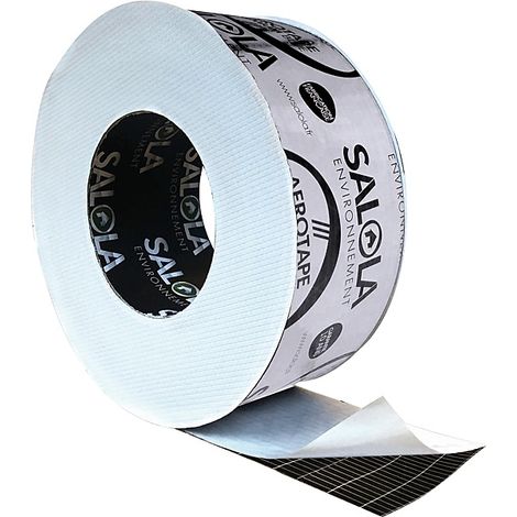 Bande adhésive transparente 60mm x 25m – Pour écrans de sous-toiture et pare-vapeur – Résistante aux UV et à l'eau – Salola
