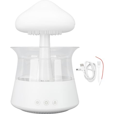 Humidificateur à nuage de pluie 300 ml, diffuseur d'eau champignon, 7 couleurs pour un sommeil relaxant (1/5)