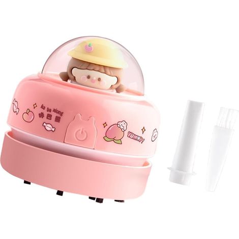 1 Mini Aspirateur De Bureau, Design Ergonomique, Conteneur En Caoutchouc, Pour Nettoyage Scolaire