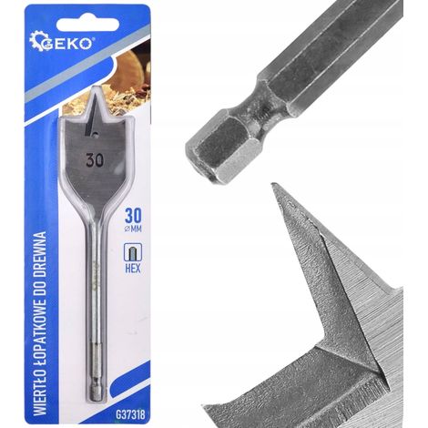 Taladro Geko spade drill 30 mm diámetro 152 mm longitud (1/3)