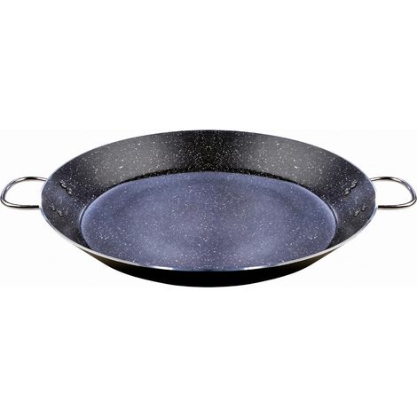 Granite poêle à paella induction, 46 cm, 12 Portions, Aluminium Pressé, Antiadhésif sans PFOA, Épaisseur de 3 mm, adaptée à Toutes les Cuisines, Vitrocéramique, Gaz, Lave-Vaisselle. (1/5)