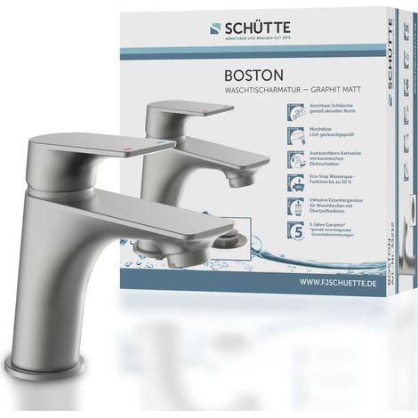 Robinet salle de bain Schütte BOSTON gris (1/5)
