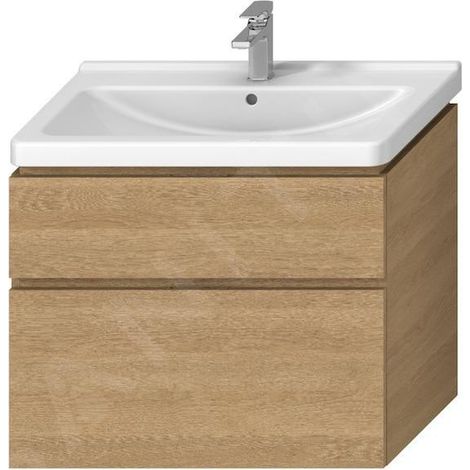 Jika Cubito Pure - Meuble sous lavabo 84x68 cm, chêne H40J4264025191 (1/4)