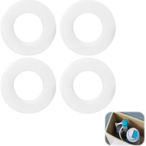Geberit Spüldichtung (4er-Pack) für Geberit Teilenummer 816.418.00.1, Ersatzdichtung, kompatibel mit Geberit Spülkästen, Flachdichtung für Spülkästen (1/5)