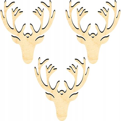 ADORNOS DE MADERA PARA ARBOL DE NAVIDAD Z6 3 uds. (1/3)