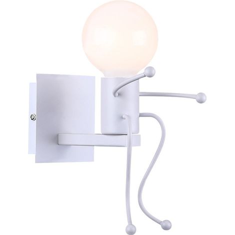 Creative LED wall light in retro style  Ideal for reading in bed or as hallway decoration  Dimmable, atmospheric wall light (industrial/Nordic style)--DTEKGAZ