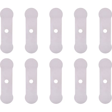 10 plaques de soupape pour compresseur d'air silencieux et sans huile, accessoires de rechange en aluminium (longueur 14 x 50 mm) (1/5)