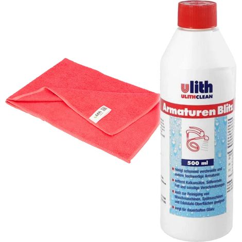 tecuro Armaturen Blitz, 500 ml Flasche - schonender Reiniger inkl. Mikrofasertuch (1/3)