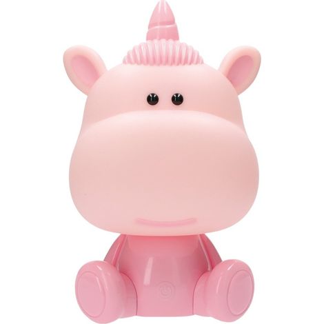 Veilleuse LED Licorne 5 W RVB + Lumière du jour avec haut-parleur et batterie Rose